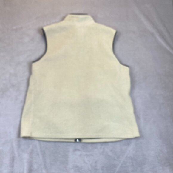 Old Navy Women's Vest XXL Fleece Full Zip Pockets Cozy Outdoors Sleeveless Beige - Picture 9 of 9